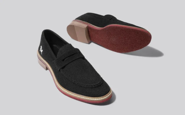 Block Heel Loafers : Black - Image 2