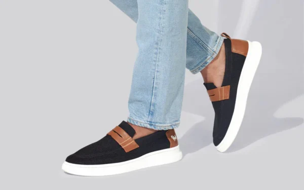 Brunch Loafers : Black/Tan - Image 2