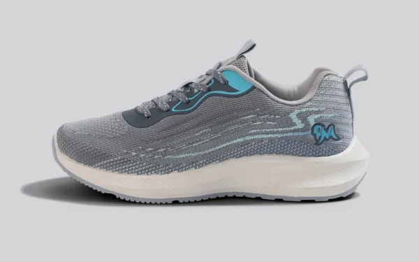 Trendy Casuals : Grey-Aqua Blue - Image 2