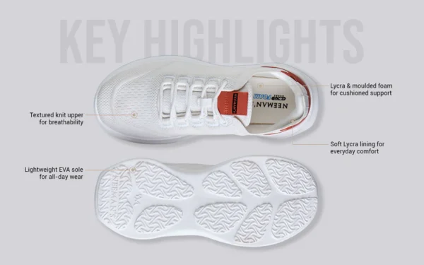 ReLive Knit Boat Loafers : Beige - Image 4